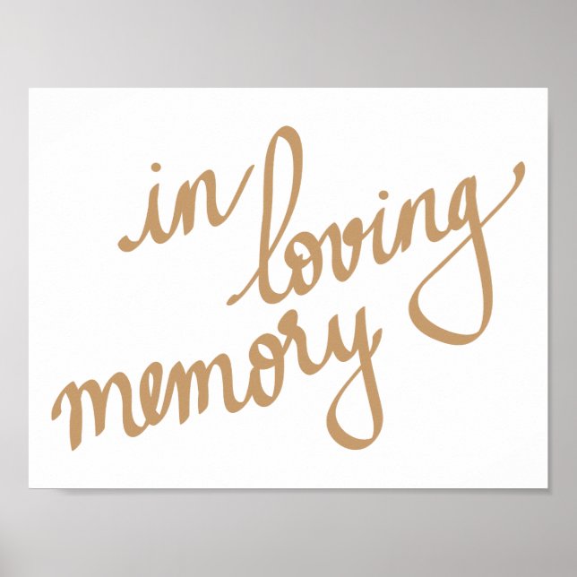 Poster Dans Love Memory Chic Calligraphy Script (Devant)