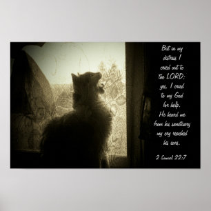 Poster Dans ma détresse -2 Samuel 22:7