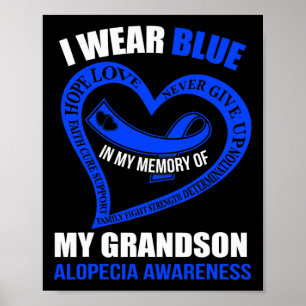 Poster Dans ma mémoire de mon petit-fils ALOPECIA AWARENE