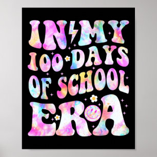 Poster Dans Mes 100 Jours De L'Ère Scolaire Rétro Sourire