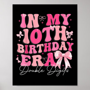 Poster Dans mon 10e anniversaire Era Double chiffres Coqu