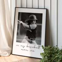 Dans Mon Baseball Maman Era Photo Personnalisée
