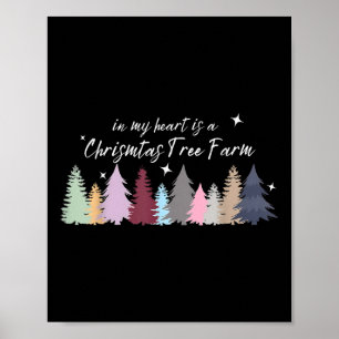 Poster Dans Mon Coeur Est Un Arbre De Noël Farm Taylor 13
