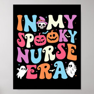 Poster Dans Mon Époque Éffrayante Infirmière Halloween In