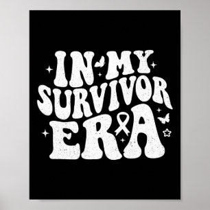 Poster Dans Mon Époque Survivante Pink Ribbon Cancer du S