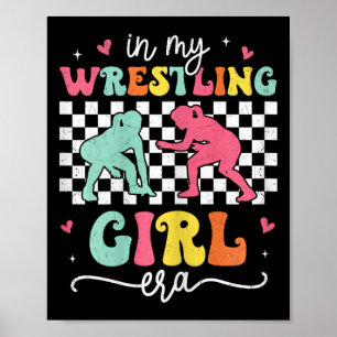 Poster Dans Mon Ere Fille Lutte Super Retro Fier Lutte