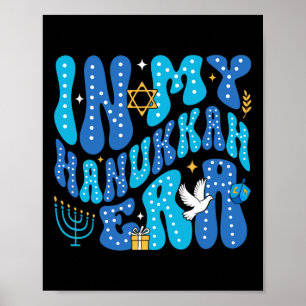 Poster Dans Mon Ère Hanoukka Joyeux Pajamakah juif Chanou