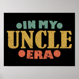 Poster Dans Mon Oncle Era Retro Famille Fête des pères Vi