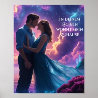 Poster Dans ton sourire habite mon chez-moi