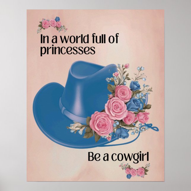 Poster Dans un monde plein de princesses, soyez une affic (Devant)