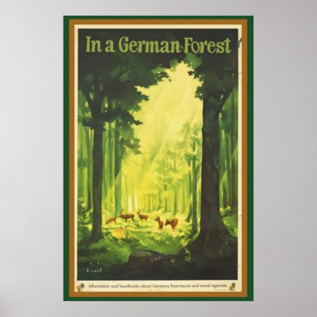 Poster Dans une forêt allemande (Devant)