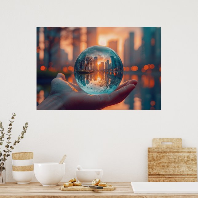 Poster Dans une sphère (Cuisine)