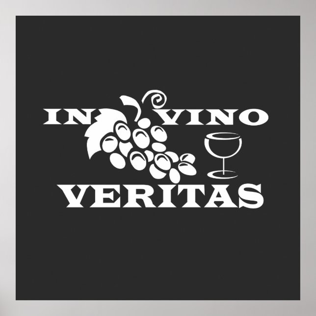 Poster dans vino veritas (Devant)