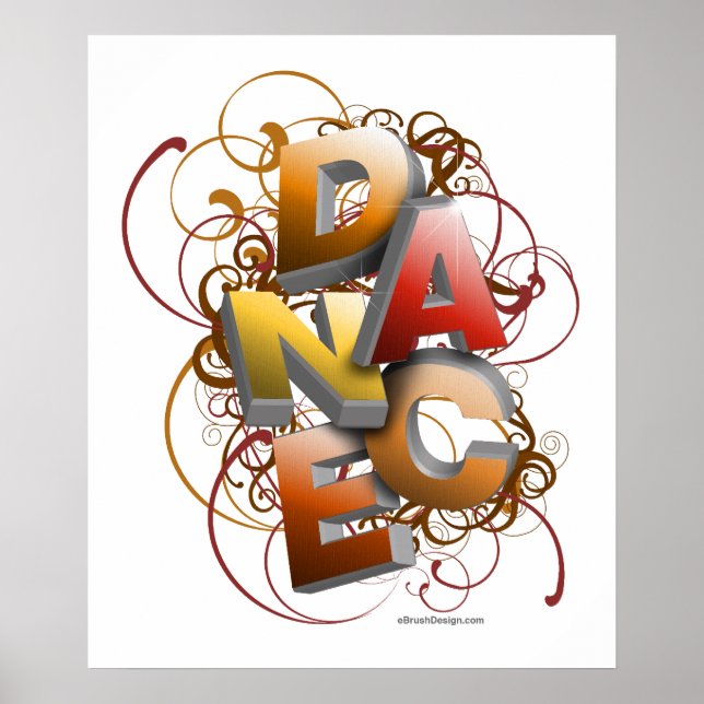 Poster Danse 3D (automne) (Devant)