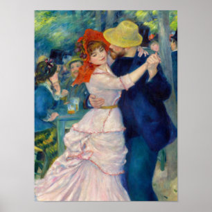 Poster Danse à Bougival, 1883 par Pierre-Auguste Renoir