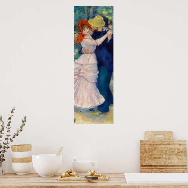 Poster Danse à Bougival par Pierre-Auguste Renoir (Cuisine)