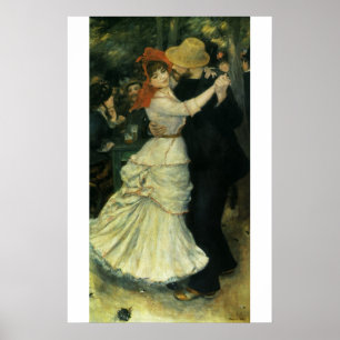 Poster Danse à Bougival par Pierre Renoir, Art Vintage