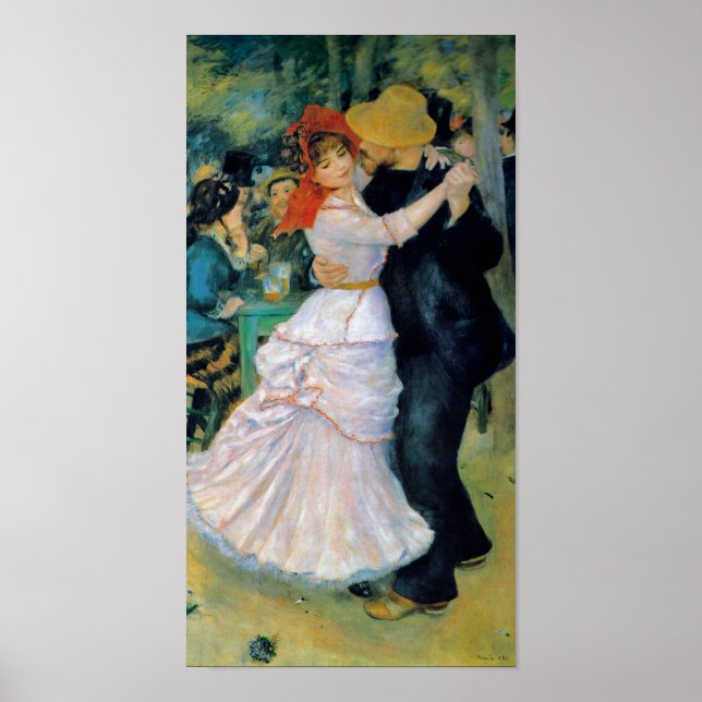 Poster Danse à Bougival Renoir Beaux Arts Imprimer (Devant)