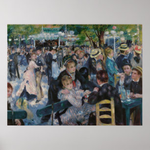 Poster Danse au Moulin de la Galette par Auguste Renoir