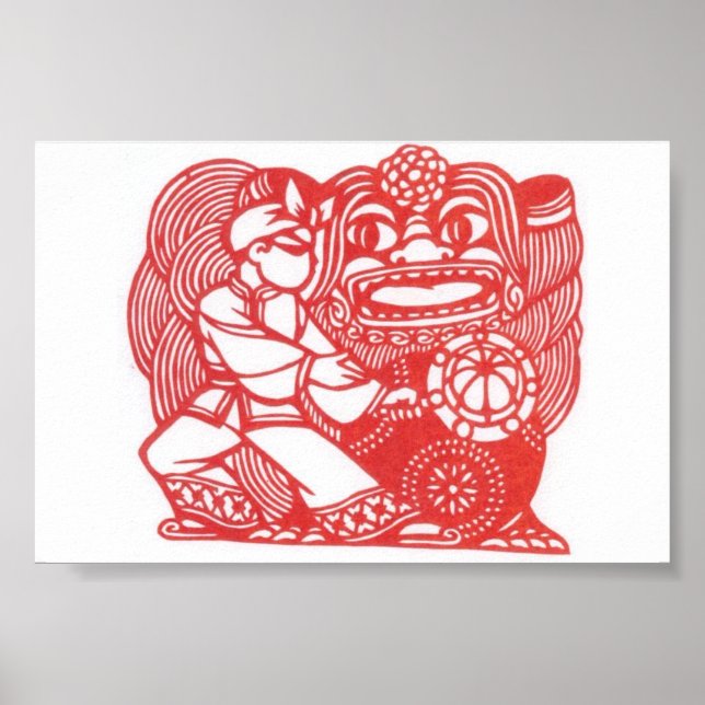 Poster Danse avec lion (Devant)