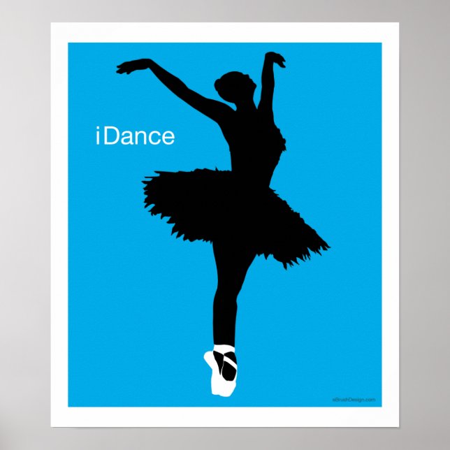 Poster Danse (bleu) (Devant)
