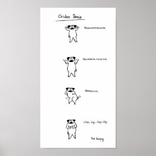 Poster Danse carlin de poulet