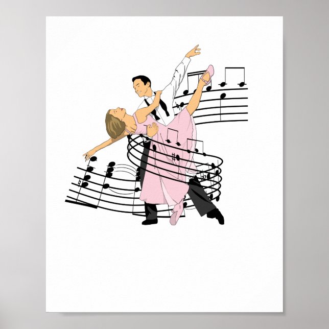 Poster Danse Classique Ballroom Danse (Devant)