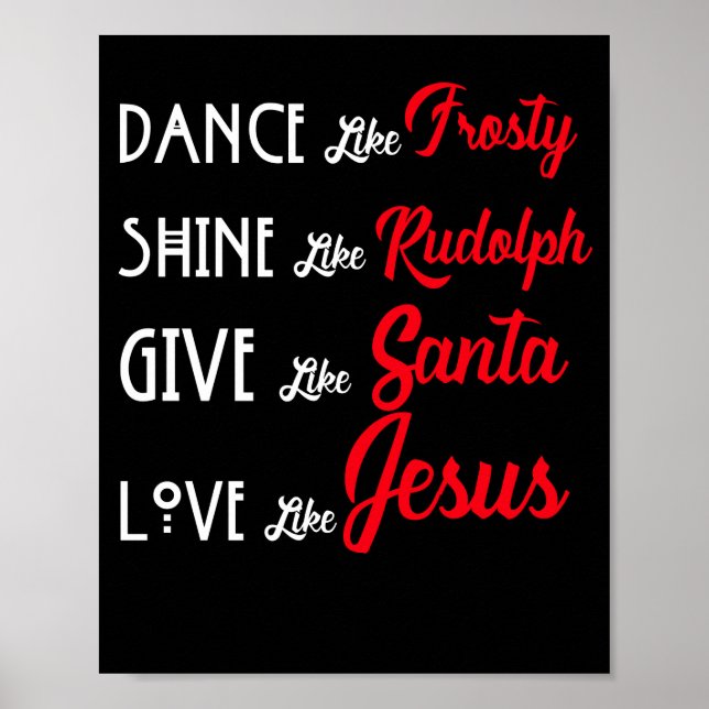 Poster Danse Comme gelé Shine comme Rudolph comme père No (Devant)