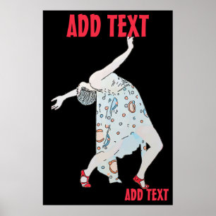 Poster Danse dans Jazz, ajouter du texte