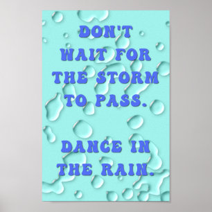 Poster Danse dans la pluie
