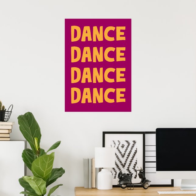 Poster Danse dansante (Bureau à domicile)