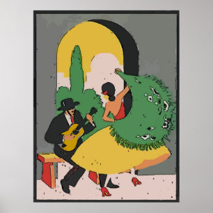 Poster Danse de flamenco