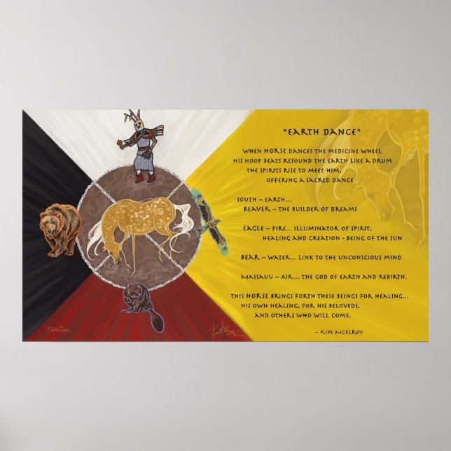 Poster Danse de la Terre par Kim McElroy (Devant)