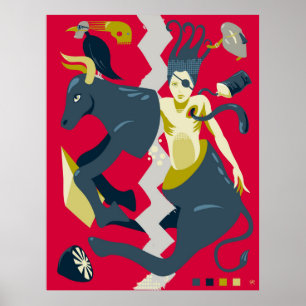 Poster Danse de la vache