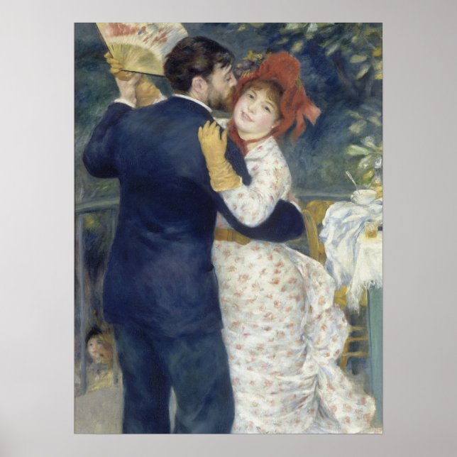 Poster Danse de Pays - Renoir Impressionniste peinture (Devant)