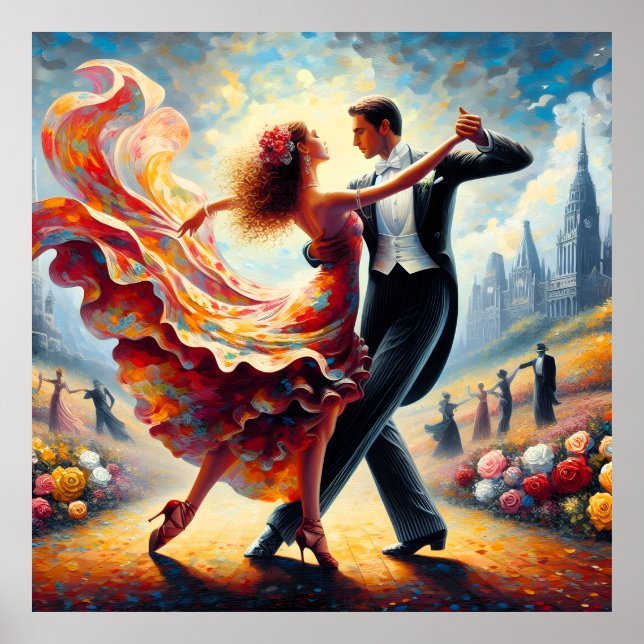 Poster Danse de Swing Ballroom Danse Danse (Devant)