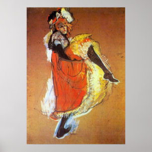 Poster Danse de Toulouse-Lautrec - de Jane Avril