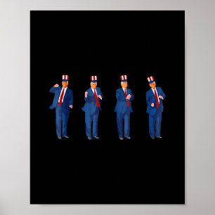 Poster Danse de Trump 4 juillet Trump 2025 
