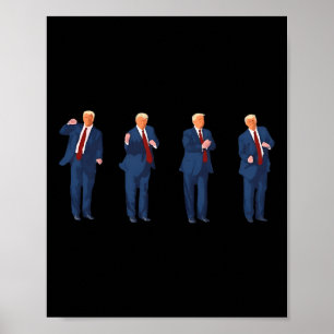 Poster Danse de Trump 4 juillet Trump 2025 