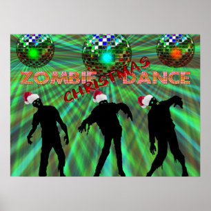 Poster Danse de Zombie Christmas
