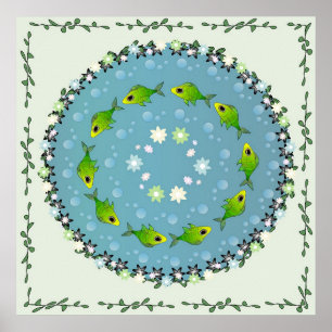 Poster Danse d'eau de poisson