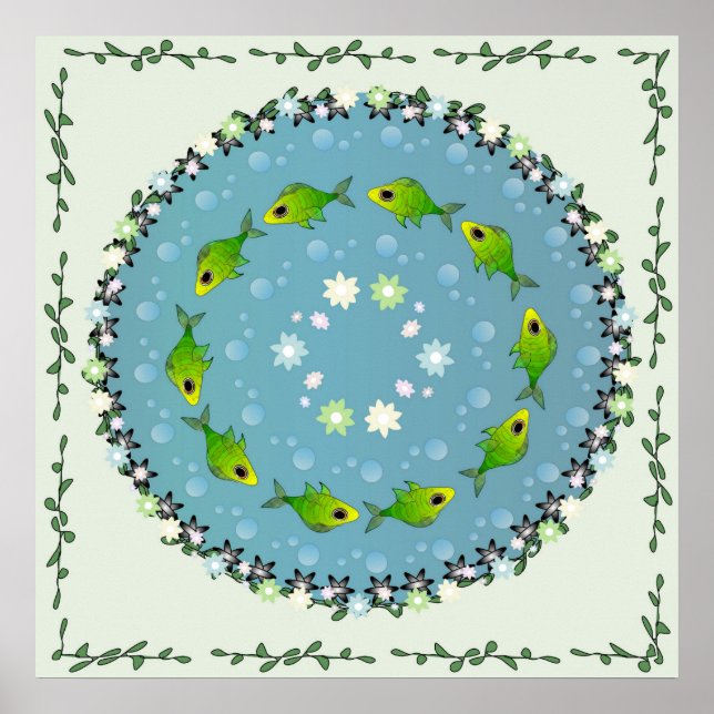 Poster Danse d'eau de poisson (Devant)
