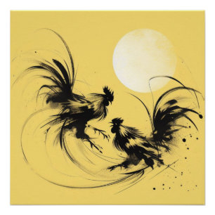 Poster Danse des coqs