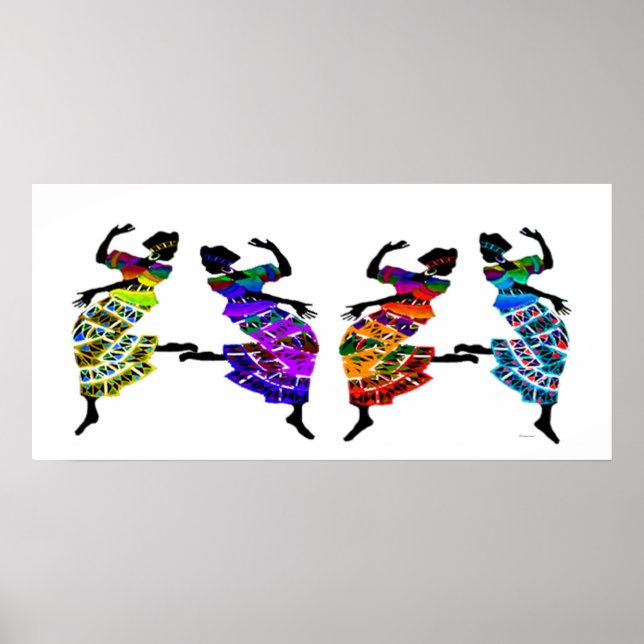Poster Danse des pieds africains (Devant)