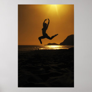Poster Danse du coucher de soleil