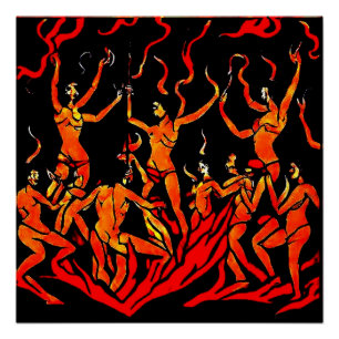 Poster Danse du feu