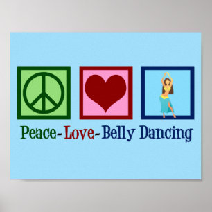 Poster Danse du ventre amour paix