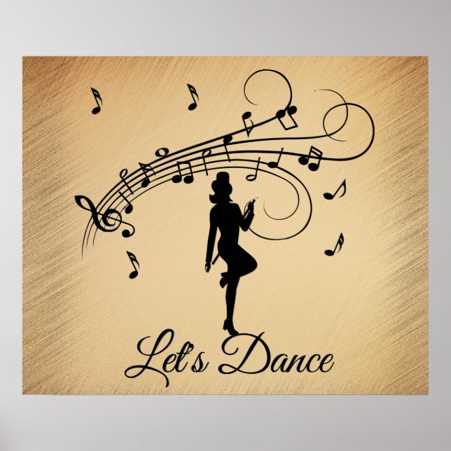 Poster Danse en haut de la scène sur mesure (Devant)