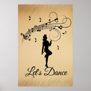 Poster Danse en haut de la scène sur mesure