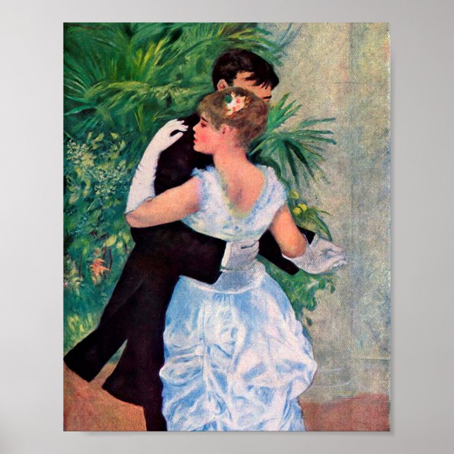 Poster Danse en ville par Pierre-Auguste Renoir (Devant)
